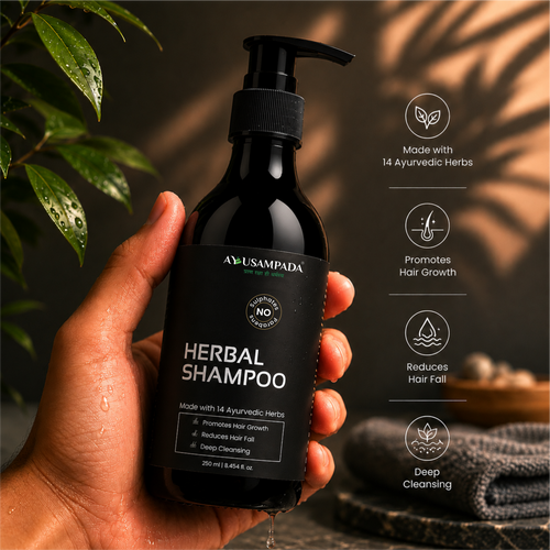 Herbals Shampoo - Rosemary Reetha Shikakai Sulphate & Paraben Free