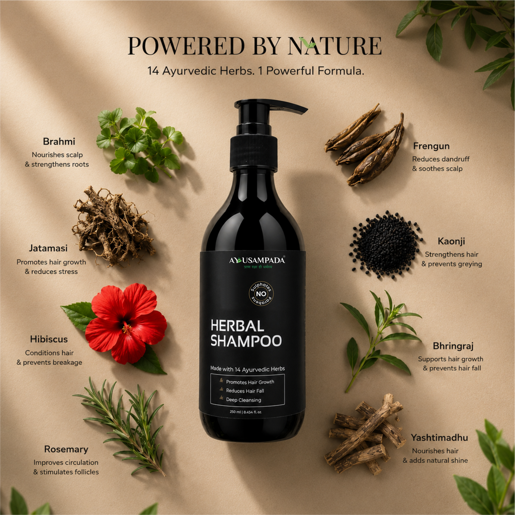 Herbals Shampoo - Rosemary Reetha Shikakai Sulphate & Paraben Free