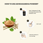 Ashwagandha Powder | 100% Natural Pure Root Powder | Immunity Booster, Stress Relief, Energy & Vitality Supplement | Vegan & Non-GMO