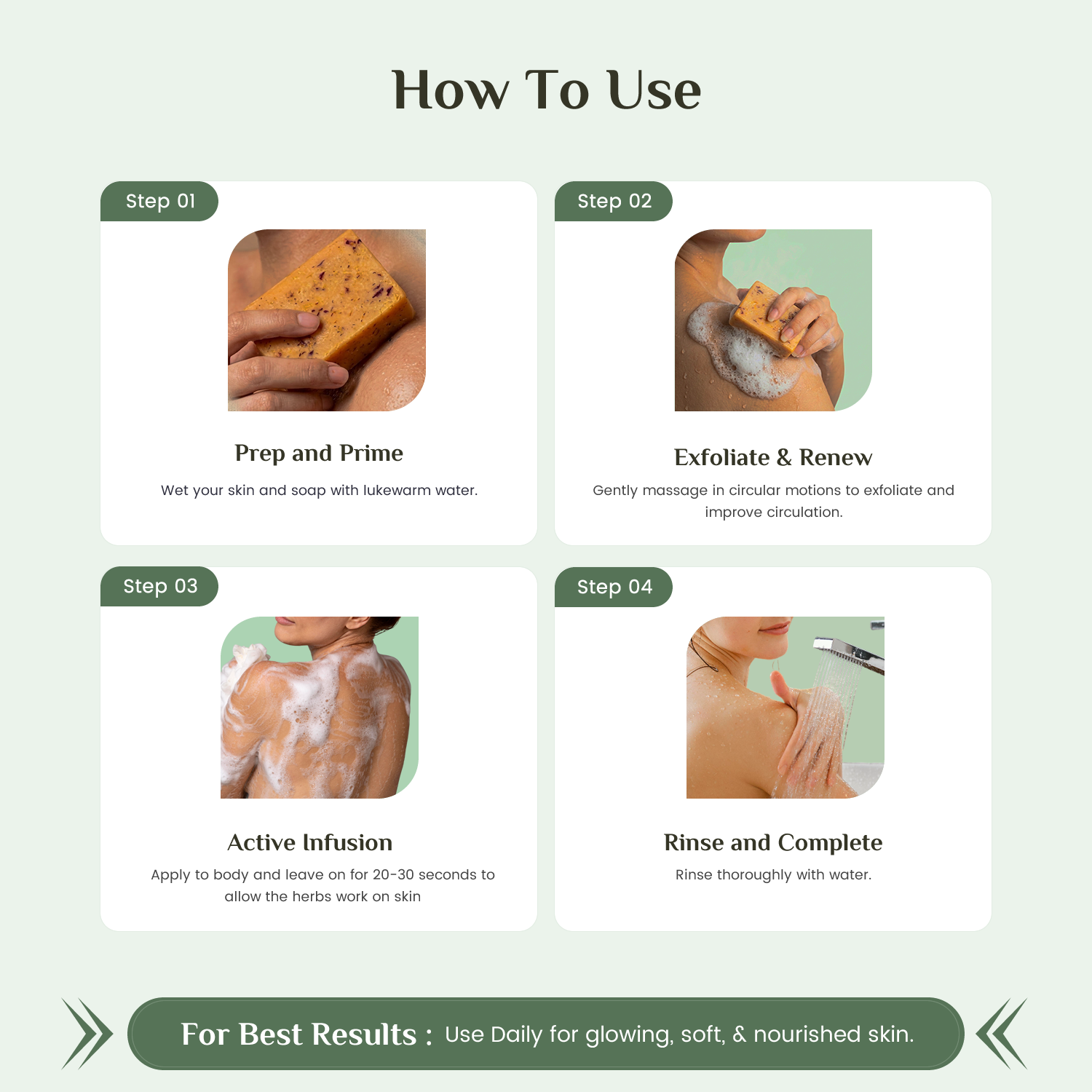 Kesuda Chandan Soap - Natural Herbal Bath Soap with Sandalwood & Palash for Glowing Skin (Handmade & Chemical-Free)