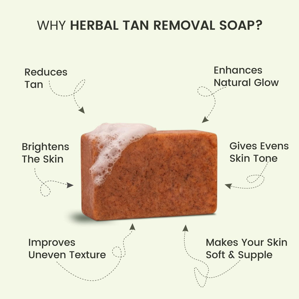 Herbal Tan Removal Soap – Ayurvedic Brightening & Moisturizing Soap