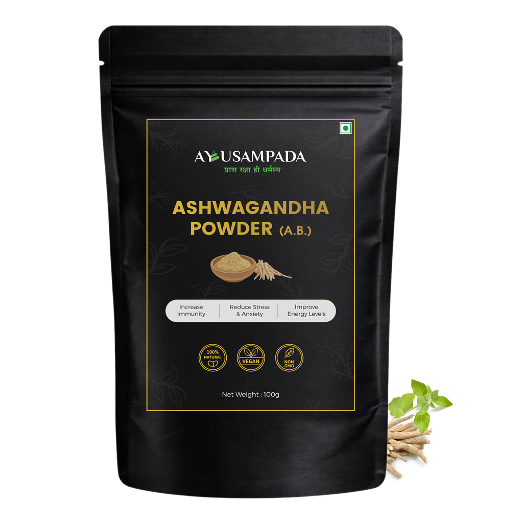 Ashwagandha Powder | 100% Natural Pure Root Powder | Immunity Booster, Stress Relief, Energy & Vitality Supplement | Vegan & Non-GMO
