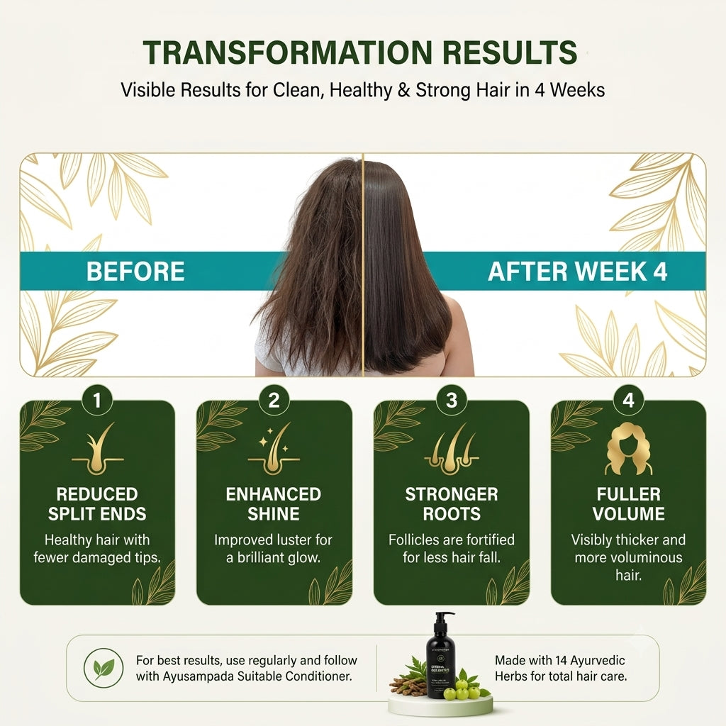 Herbals Shampoo - Rosemary Reetha Shikakai Sulphate & Paraben Free