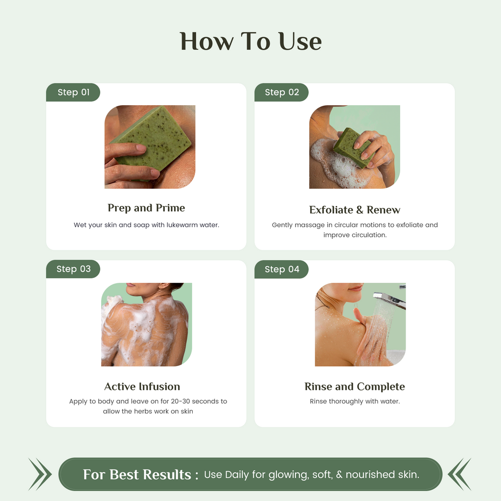 Neem & Tulsi Purifying Soap - Anti-Bacterial & Acne Control