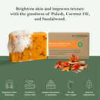 Kesuda Chandan Soap - Natural Herbal Bath Soap with Sandalwood & Palash for Glowing Skin (Handmade & Chemical-Free)