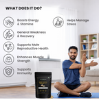 Shwet Musali Powder, 100% Natural Ayurvedic Supplement, Aphrodisiac and Sex Tonic