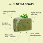 Neem & Tulsi Purifying Soap - Anti-Bacterial & Acne Control